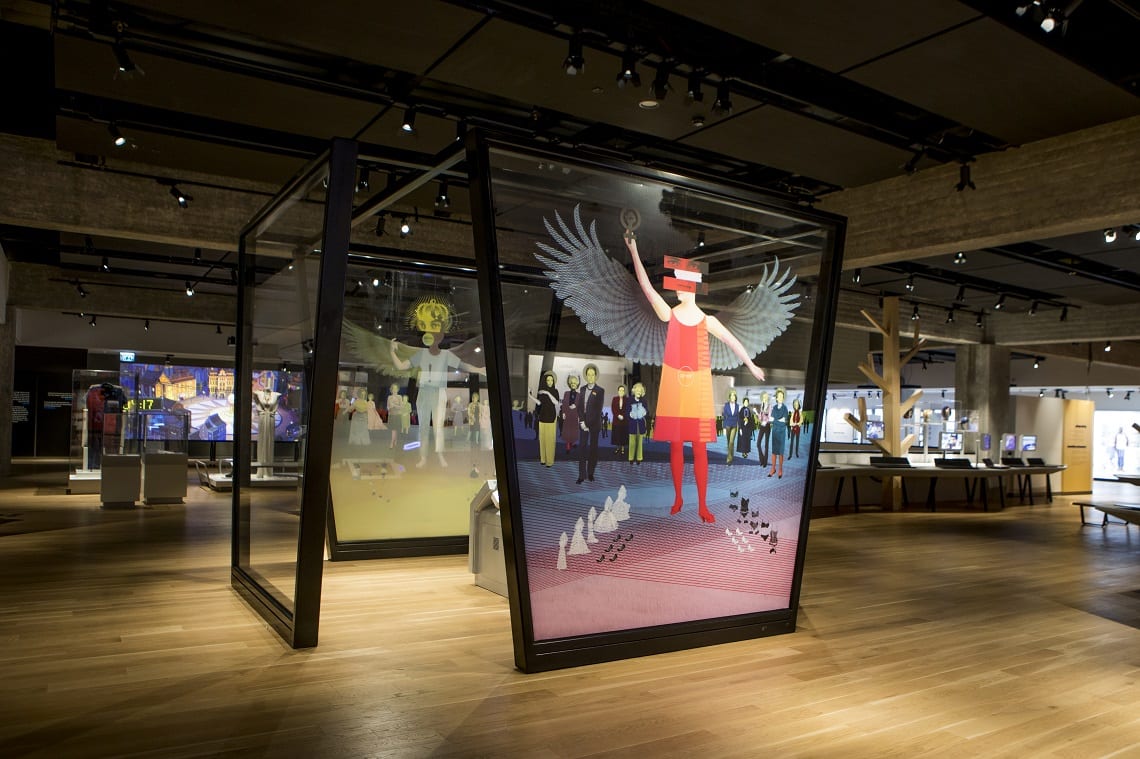 Centro de mujeres que abrieron nuevos caminos en el Museo Anu del Pueblo Judío. Sin techo de cristal. (Foto: Roni Canaani)