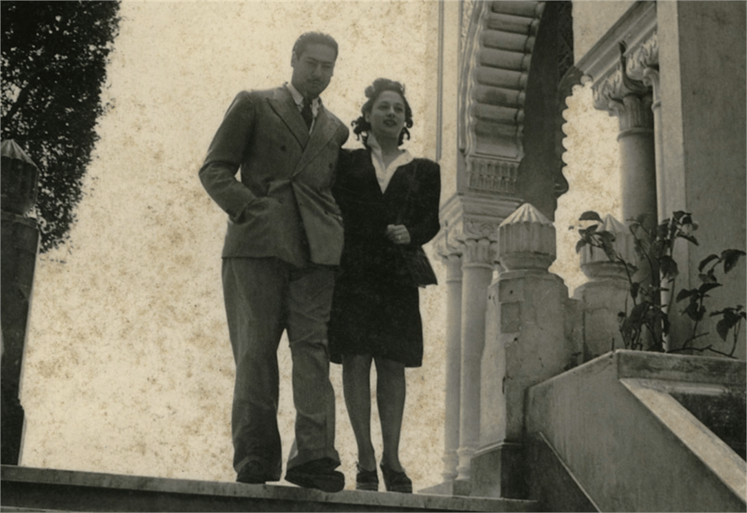 Gaby and Raymond Aghion in Cairo. photo: Chloe Archive