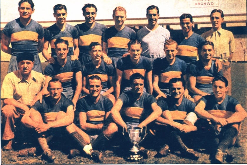 פרנץ שאש (שני מימין בשורה האמצעית) בבוקה ג'וניורס 1940