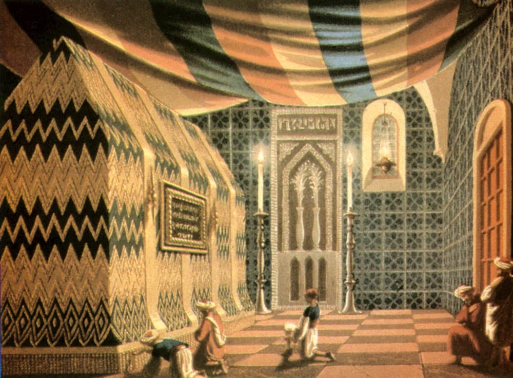 ציור של קבר דוד במאה ה-18 (Creative Commons, Wikipedia)