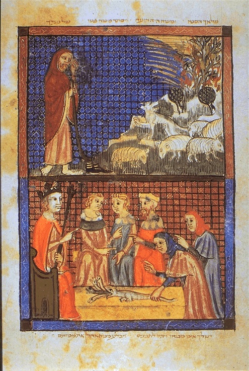 From Sarajevo Haggadah ( National Museum of Bosnia and Herzegovina)